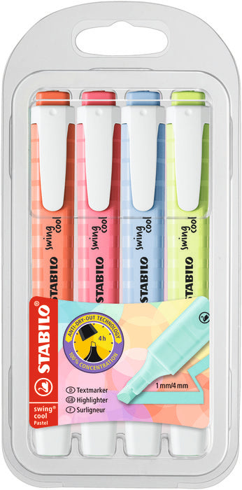 Estuche de 4 unidades Stabilo Swing Cool pastel