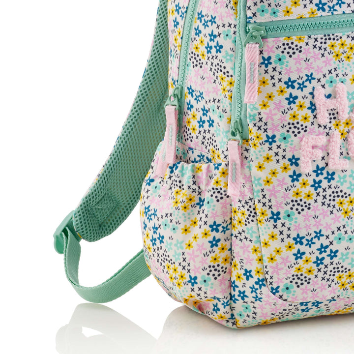 Mochila Triple Lisboa Reciclada Happy Flower