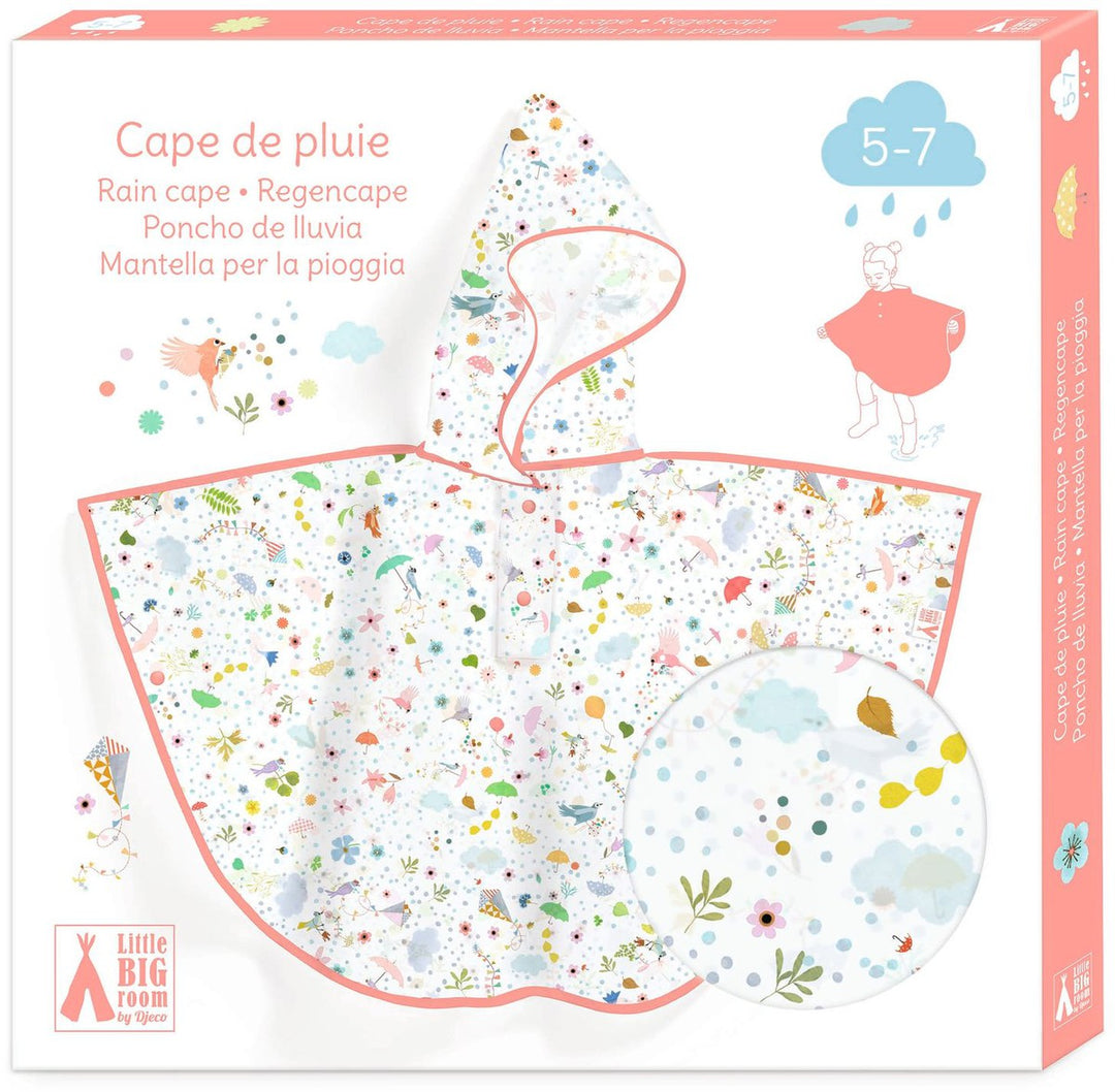 Poncho de lluvia ligereza talla S 110-122 cm