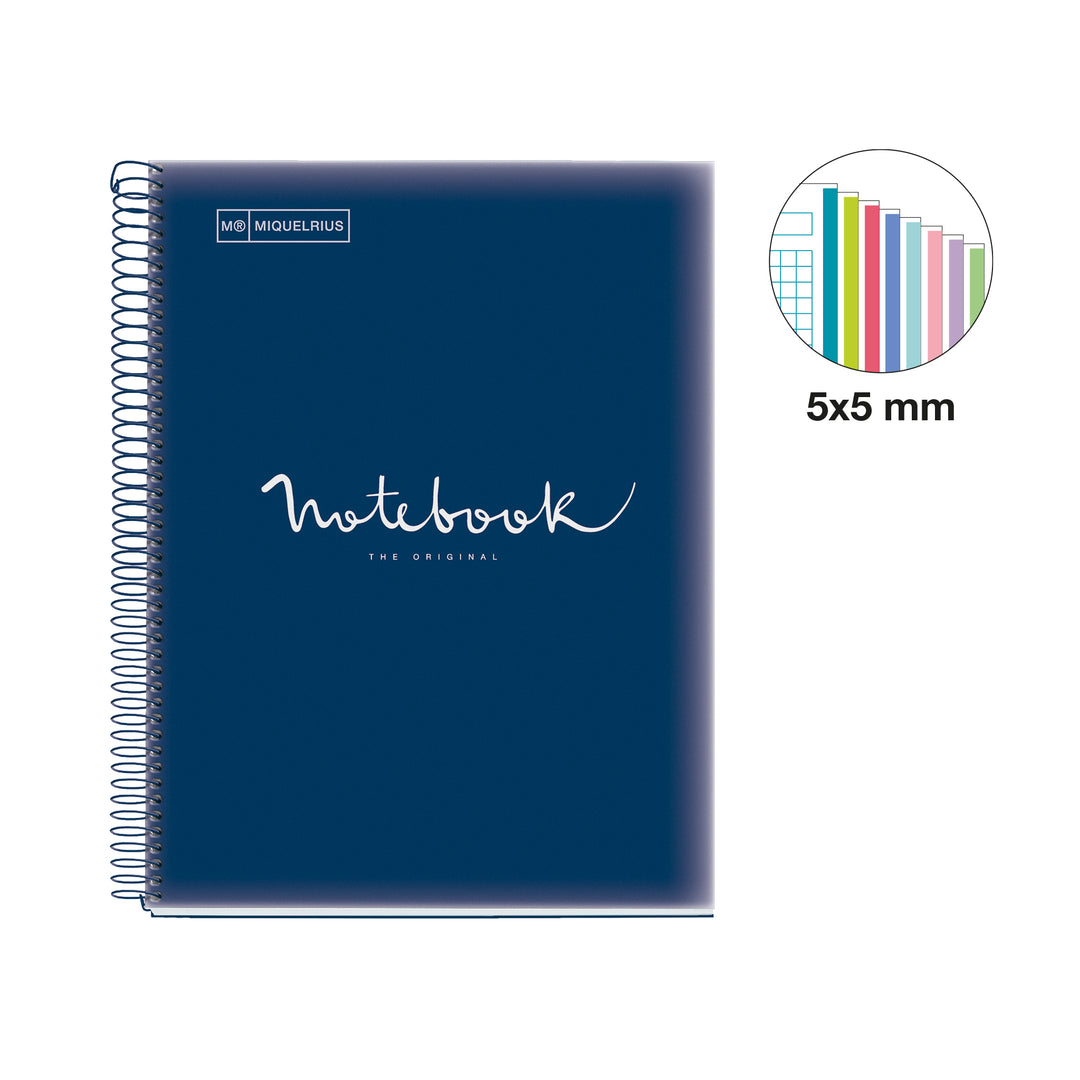Cuaderno NB8 A4 160 CLA 90G PP EMOTION Marino