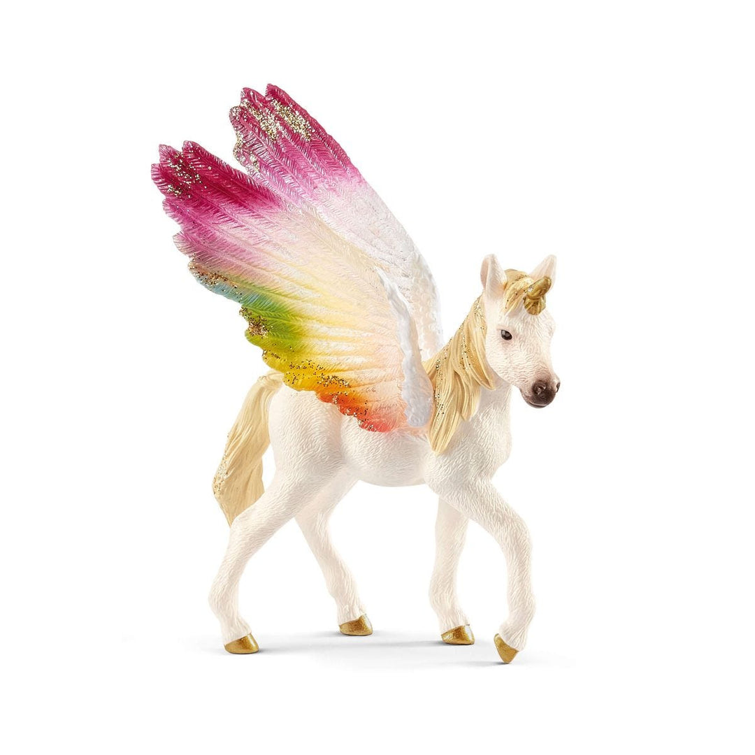 Unicornio arcoíris alado, potro (Bayala)