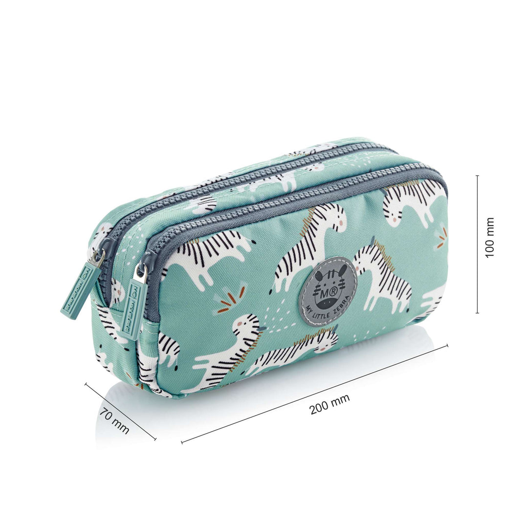 Portatodos Doble Rectangular Reciclado Zebra