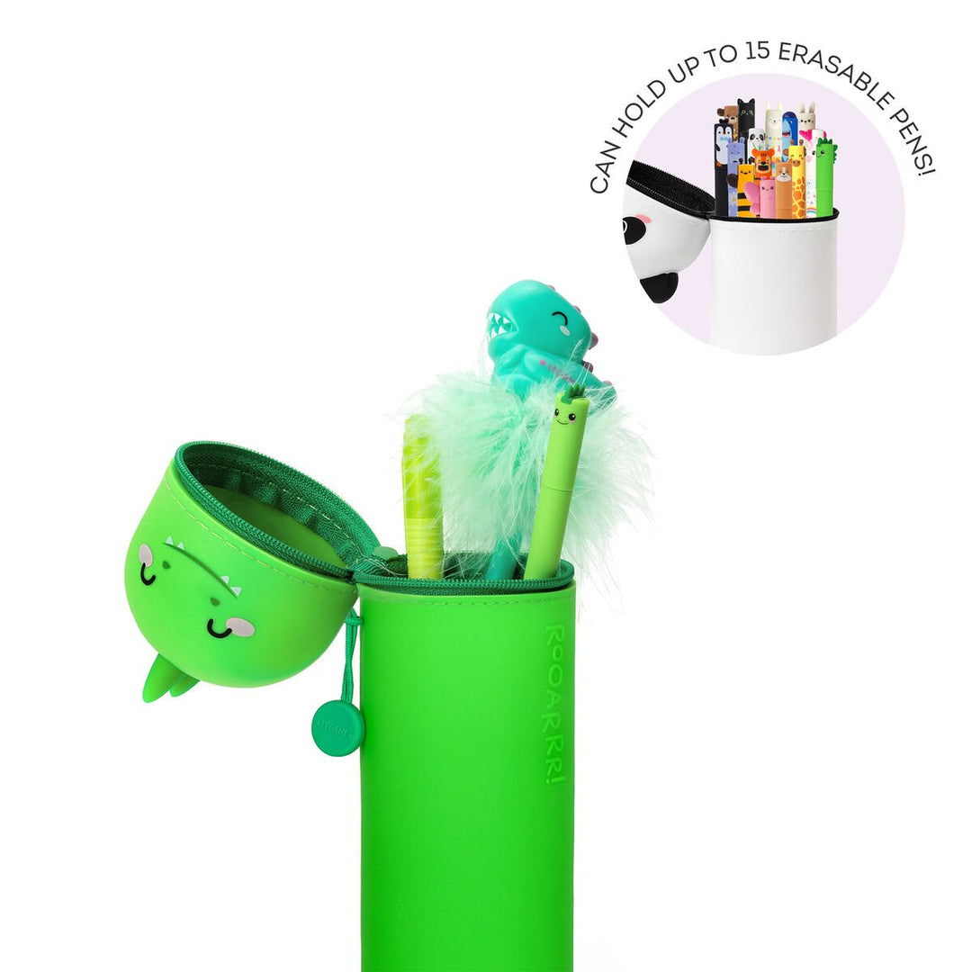 Estuche de Silicona 2 en 1 - Kawaii - Estuche 2 en 1 de Silicona Dino «Roooarr»