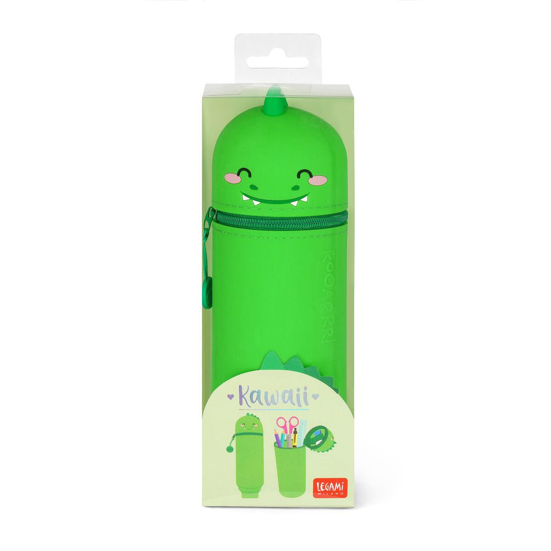 Estuche de Silicona 2 en 1 - Kawaii - Estuche 2 en 1 de Silicona Dino «Roooarr»