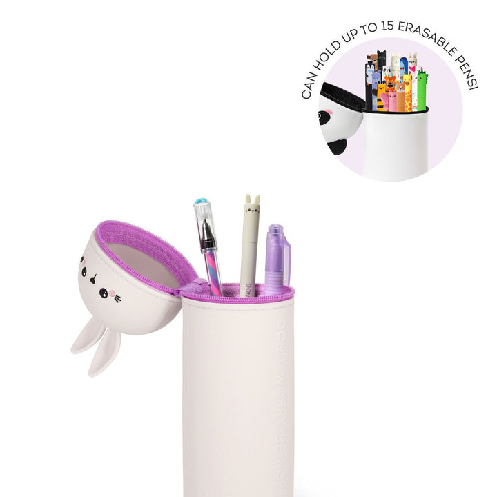 Estuche de Silicona 2 en 1 - Kawaii - Estuche 2 en 1 de Silicona Bunny «Don't Worry Be Hoppy»