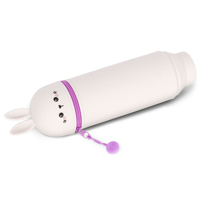 Estuche de Silicona 2 en 1 - Kawaii - Estuche 2 en 1 de Silicona Bunny «Don't Worry Be Hoppy»