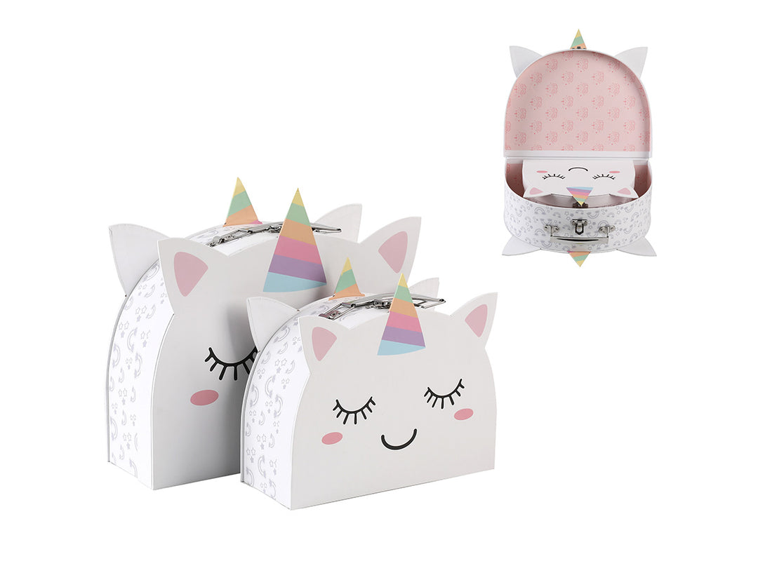 Caja de regalo con asa grandes - Unicorn