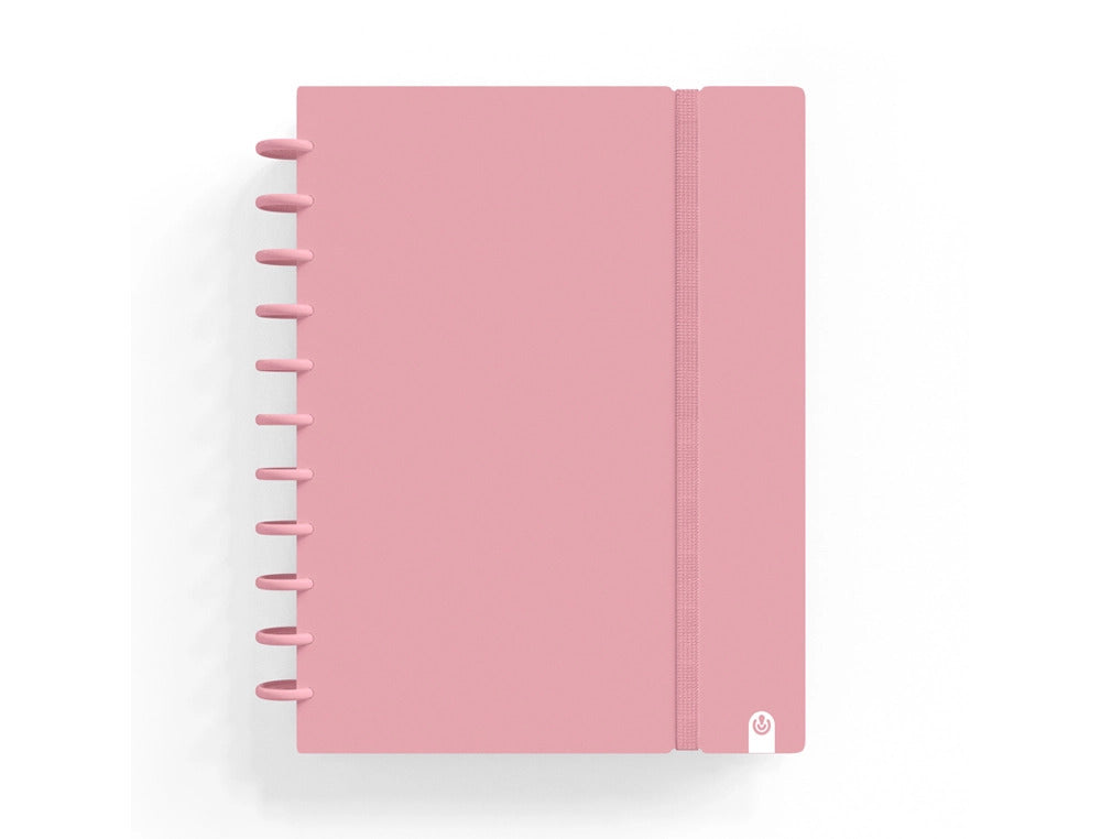 Cuaderno Ingeniox Foam A5 80 h Cuadrícula - Rosa pastel