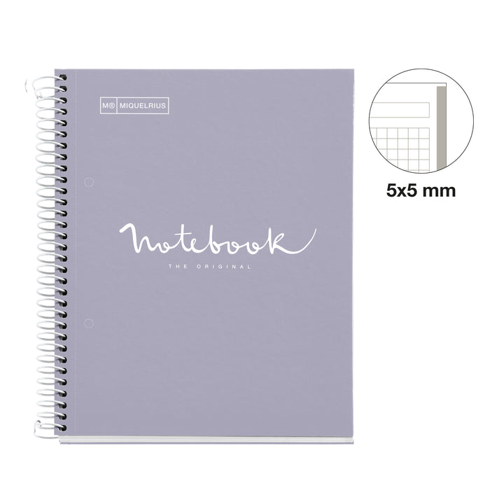 Cuaderno NB1 A5 80 CLA 90G Emotions Gris