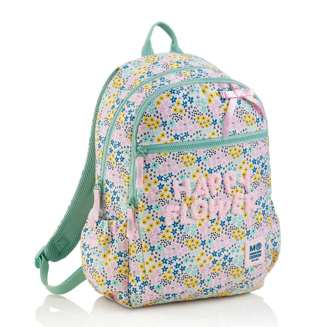 Mochila Triple Lisboa Reciclada Happy Flower