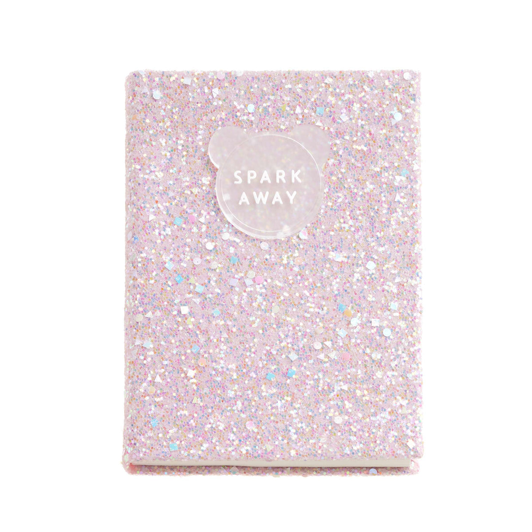 Cuaderno Purpurina Rosa Liso Back2Fun