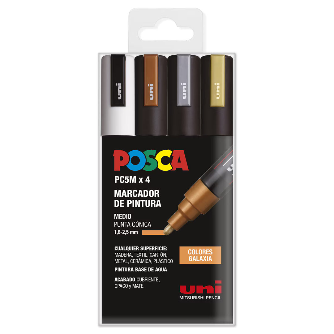 Posca PC-5M/4 Estuche GSWB