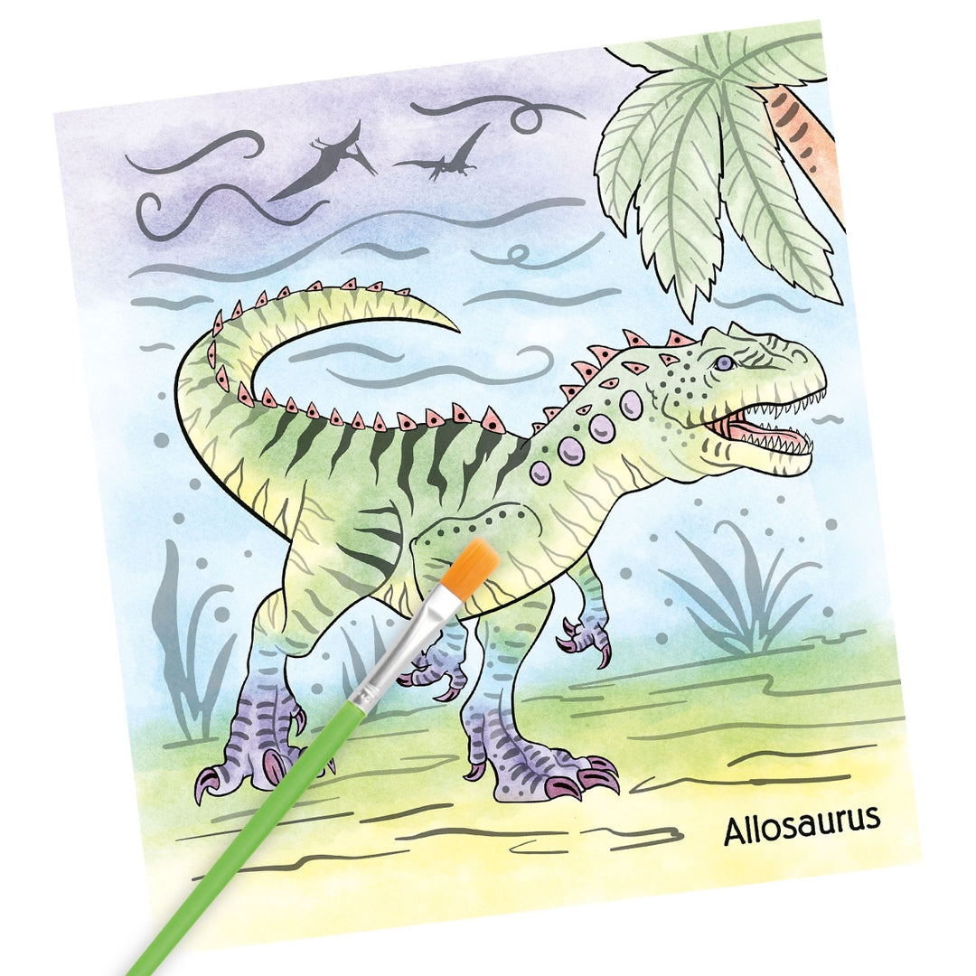 Dino World libro de acuarelas