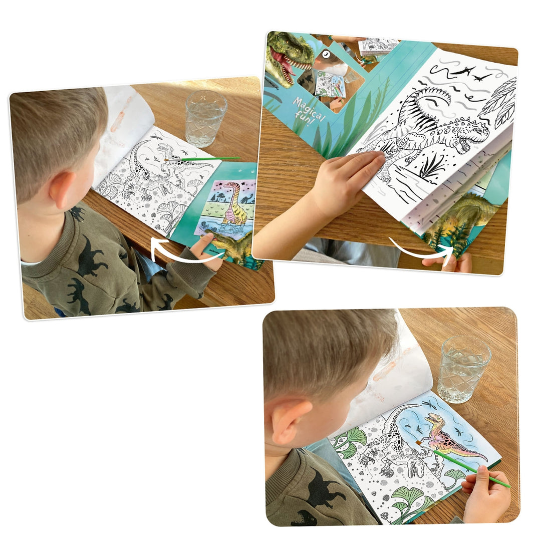 Dino World libro de acuarelas