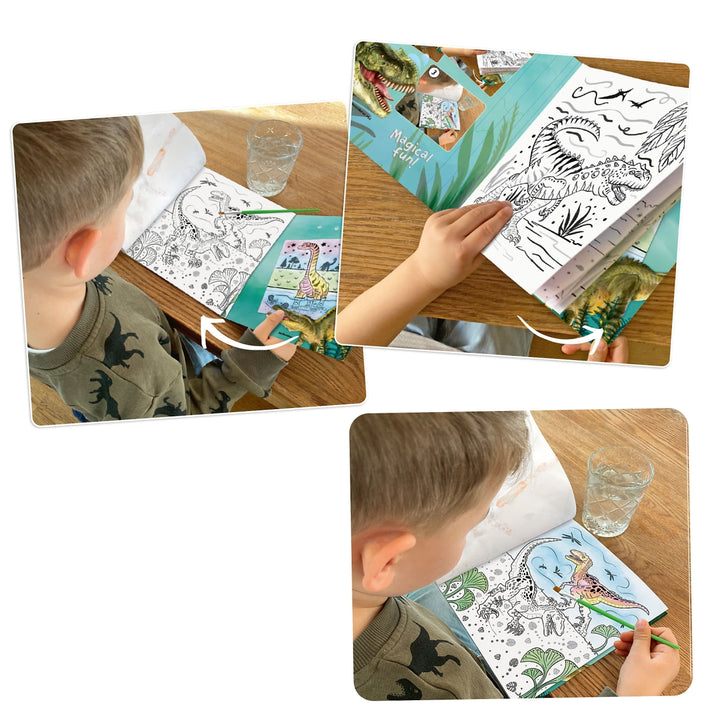 Dino World libro de acuarelas