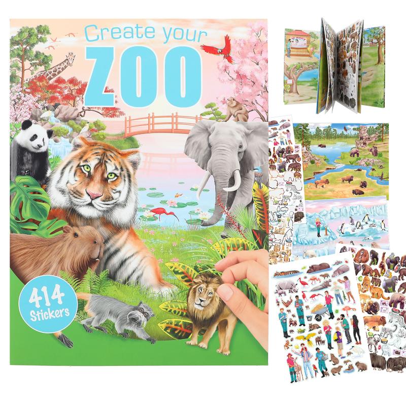 Crea tu zoo con pegatinas