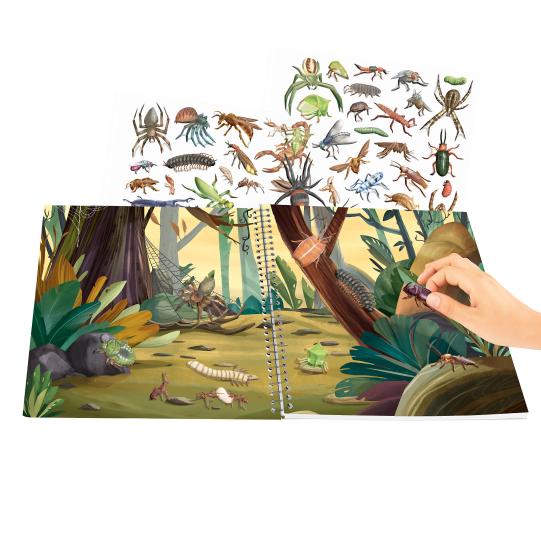 Explorer Stickerworld con pegatinas en relieve