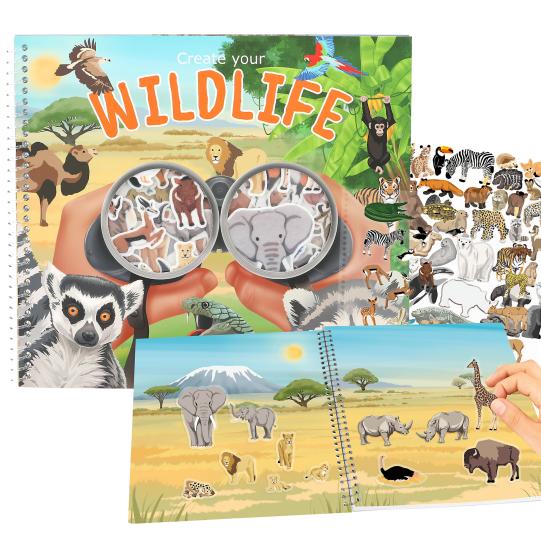 Create Your Wild Life con pegatinas de terciopelo