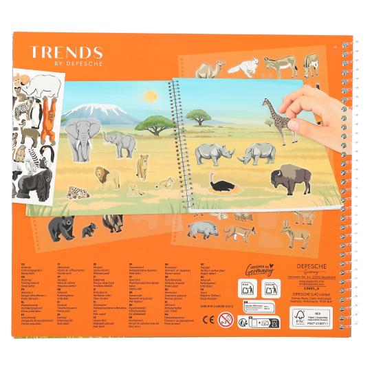 Create Your Wild Life con pegatinas de terciopelo