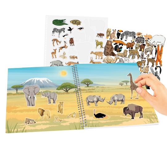 Create Your Wild Life con pegatinas de terciopelo