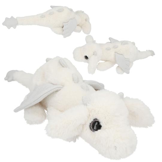 SNUKIS dragón de peluche blanco