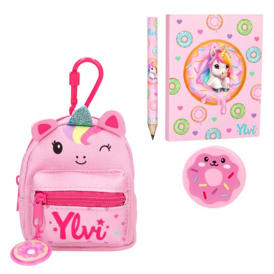Ylvi mochila unicornio con set de escritura