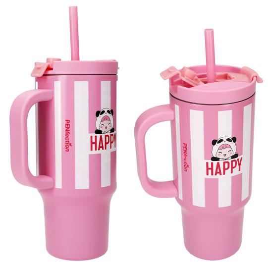 PENfection To Go vaso con pajita HAPPY