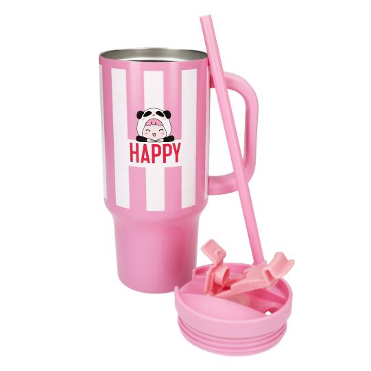 PENfection To Go vaso con pajita HAPPY