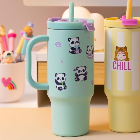PENfection To Go vaso con pajita PANDA