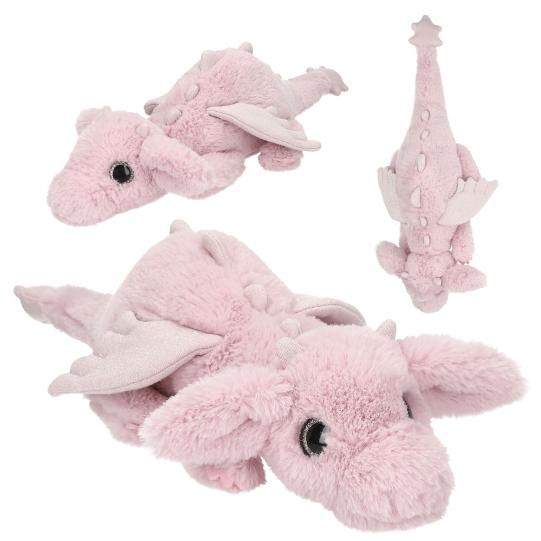 SNUKIS dragón de peluche rosa