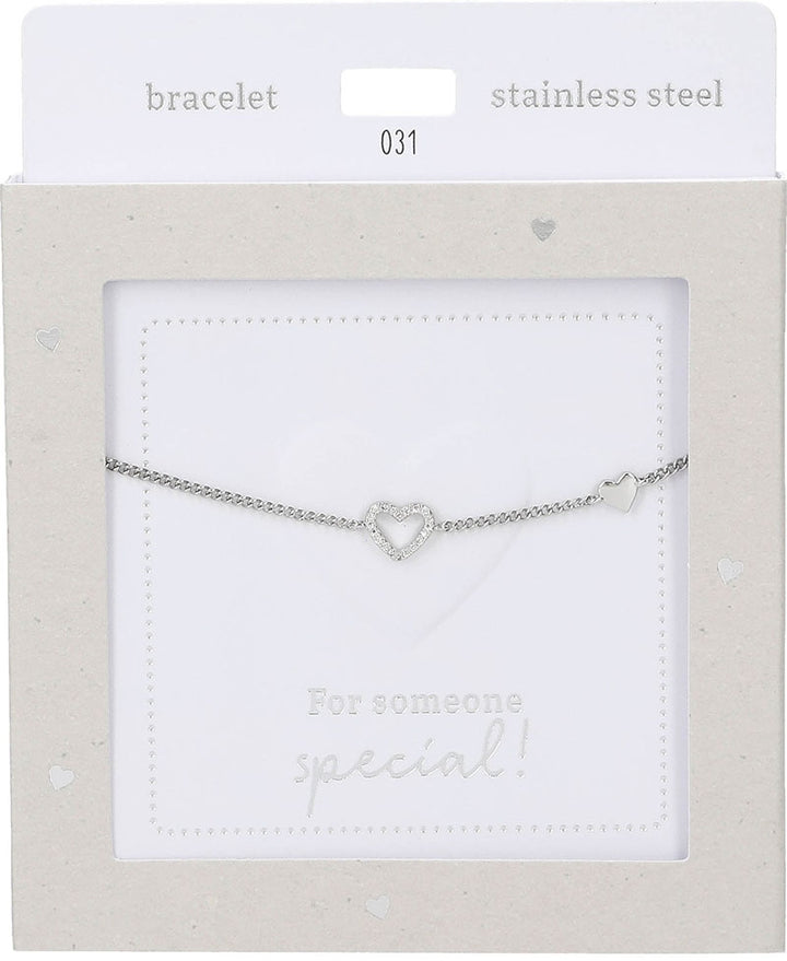 Pulsera Heart of Gold : Heart silver