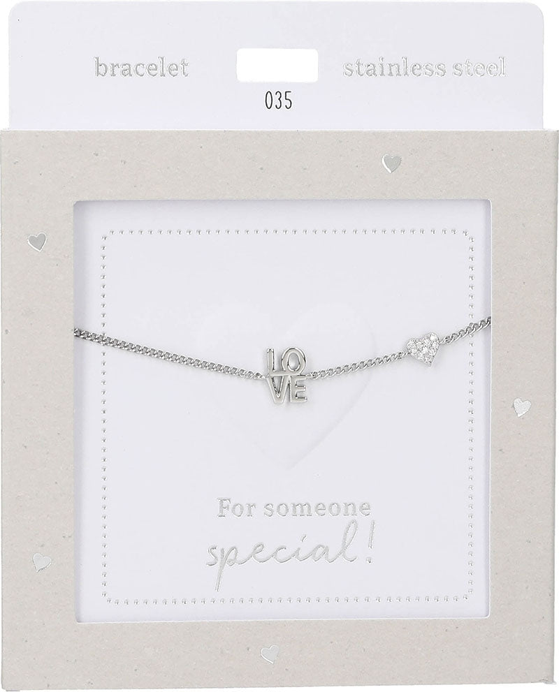 Pulsera Heart of Gold : Love silver