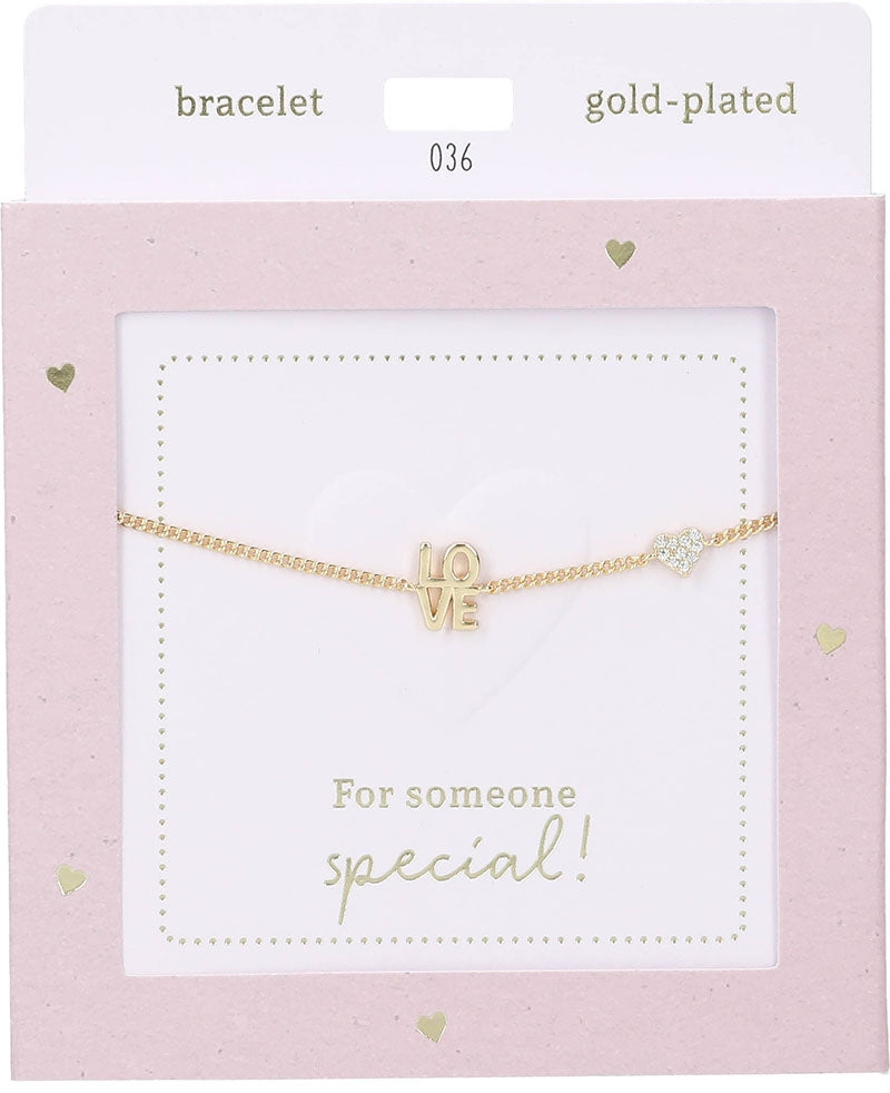 Pulsera Heart of Gold : Love gold