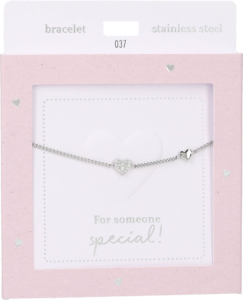 Pulsera Heart of Gold : Heart solid silver