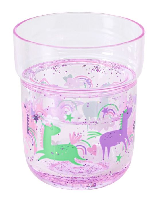 Vaso brillo mágico - Caballos