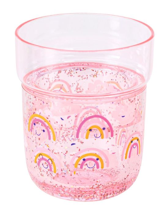 Vaso brillo mágico - Arcoiris