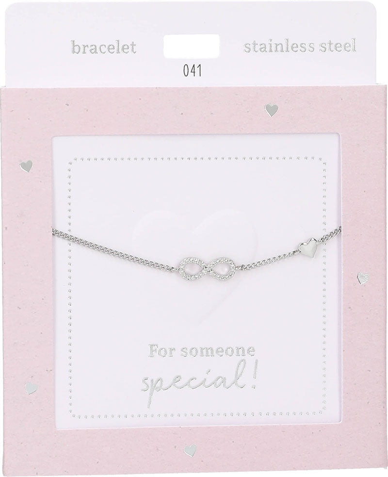 Pulsera Heart of Gold : Infinity silver