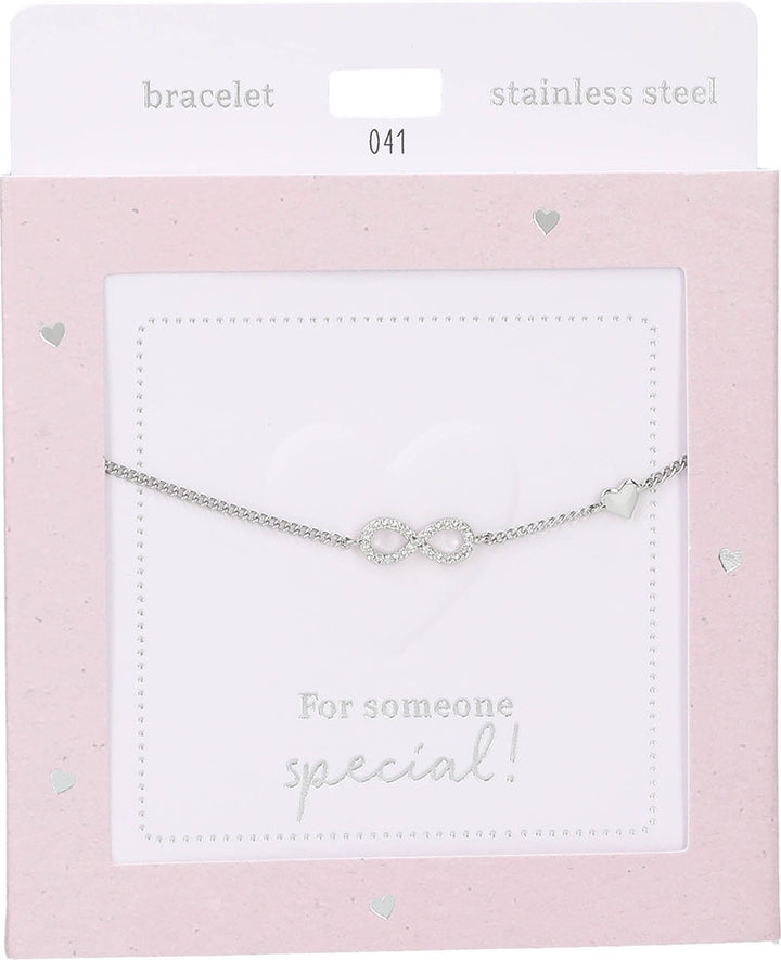 Pulsera Heart of Gold : Infinity silver