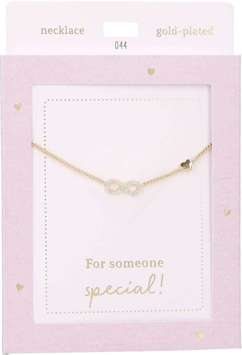 Collar Heart of Gold - Infinity sign gold