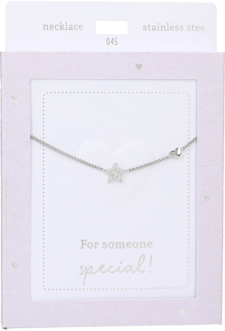 Collar Heart of Gold - Star silver