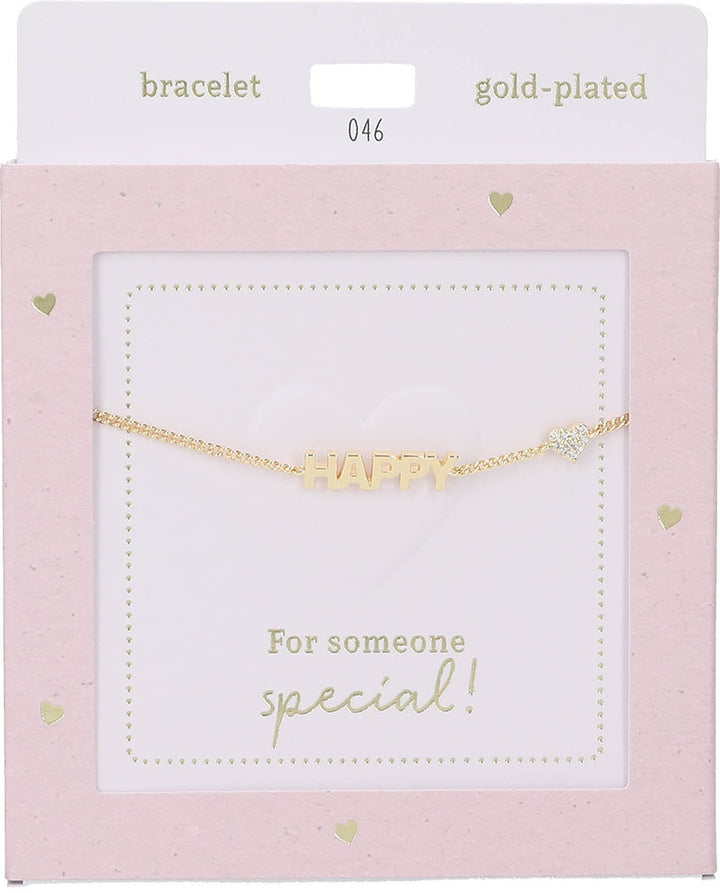 Pulsera Heart of Gold : Happy gold