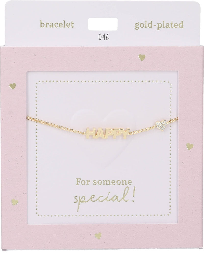 Pulsera Heart of Gold : Happy gold