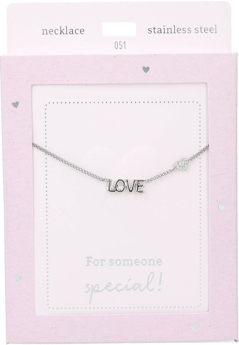 Collar Heart of Gold - Love silver