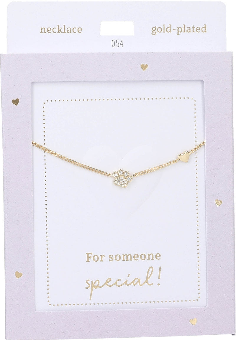 Collar Heart of Gold - Paw gold