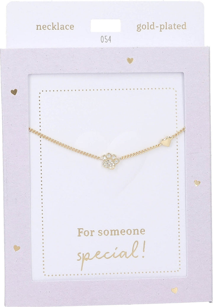 Collar Heart of Gold - Paw gold