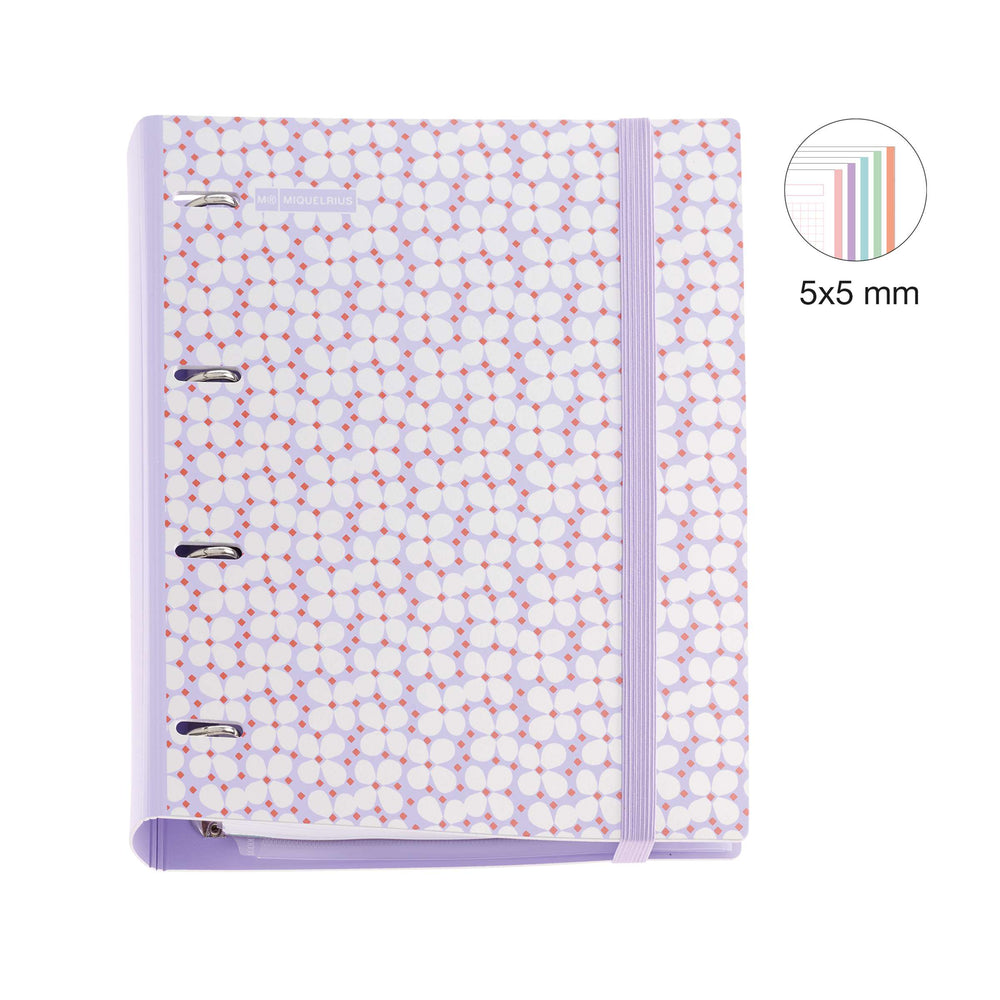 Carpebloc Polyfoam Con Recambio A4 4 Anillas Miquelrius Flower
