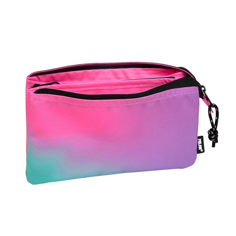 Estuche 5 compartimentos Sunset, rosa