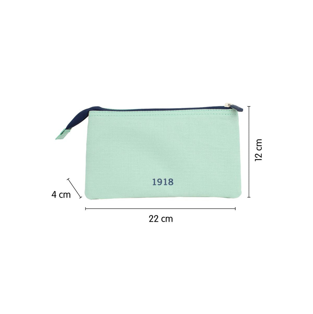 Estuche portatodo 5 compartimentos 1918 Collection, verde