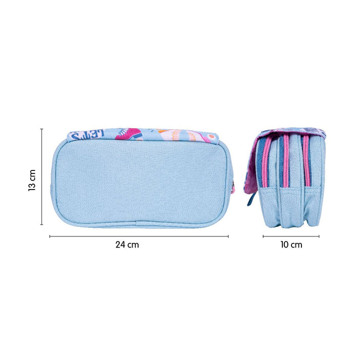 Estuche portatodo 4 cremalleras con solapa serie especial Roller 2