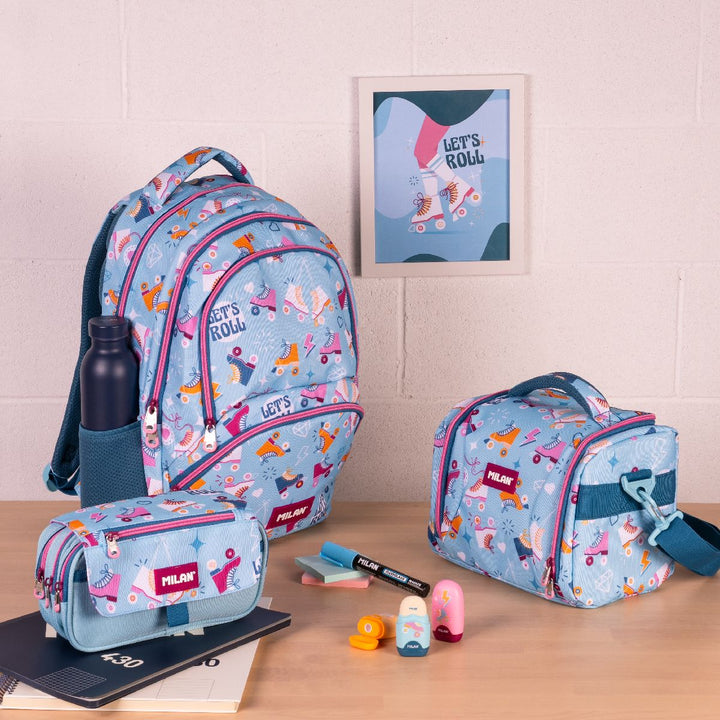 Estuche portatodo 4 cremalleras con solapa serie especial Roller 2